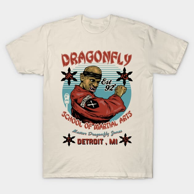 "DRAGONFLY" CREME T-Shirt by joeyjamesartworx